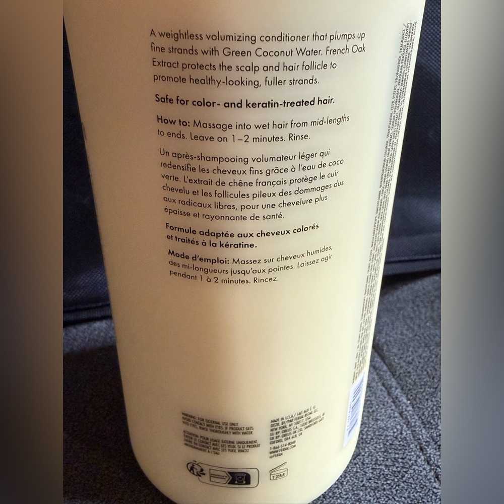 New FEKKAI Full Blown Volume Conditioner - Yellow 33.8 Fl. OZ - Picture 5 of 6